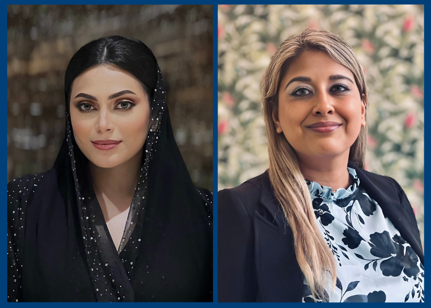 Pictured: Najla Kamil left and Krishna Joshi right